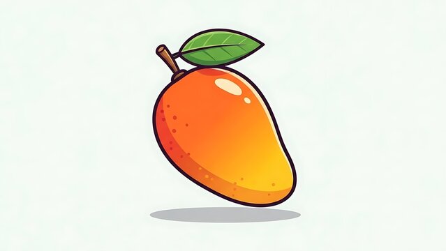 Vibrant mango illustration illustration