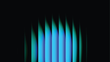 Naklejka premium Abstract Digital Background of Glowing Colors Vertical and Wave Light Streaks on Black