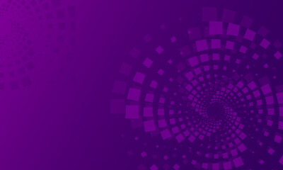 Valentine background with purple spiral squares, abstract romantic vortex design