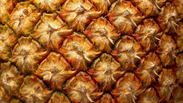 4K Pineapple Skin Macro Pattern