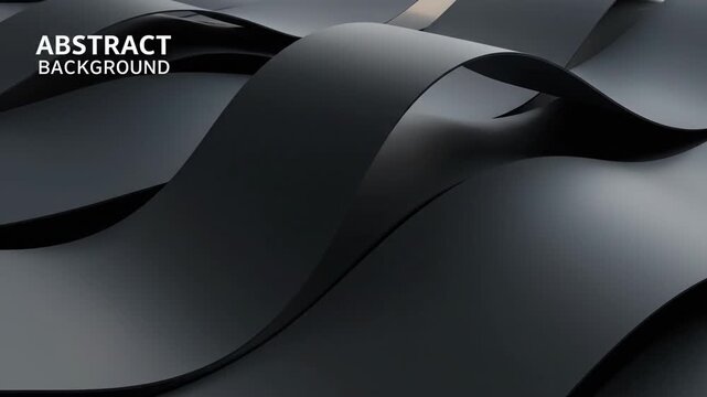 Abstract dark wave surface flowing smooth dynamic motion