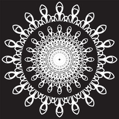 Radiating Loop Ornament with Concentric Detai