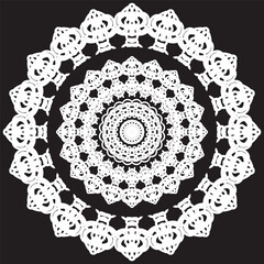 Circular Rosette Pattern with Layered Symmetry