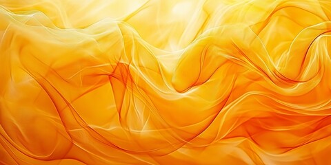 Dynamic Amber Fractal Background with Smooth Curves and Vivid Bright Motion for Digital Art Canvas