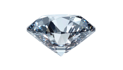 A stunning, perfectly cut, faceted crystal. Sparkling and transparent on a solid black backdrop