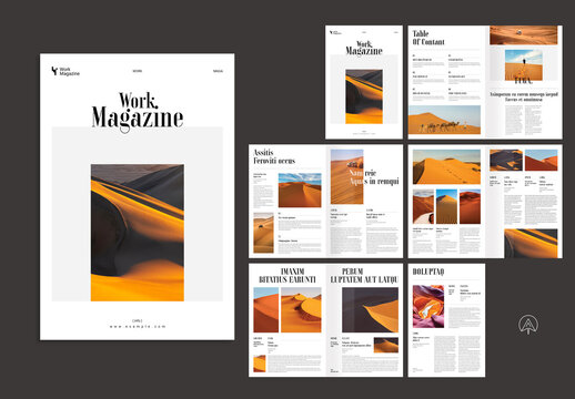 Work Magazine Template