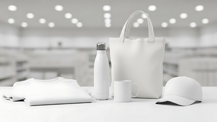 Professional Branding Mockup Set with Apparel and Accessories