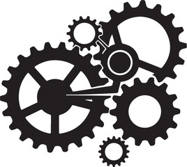 Gear & Cogwheel Silhouette Vector Bundle