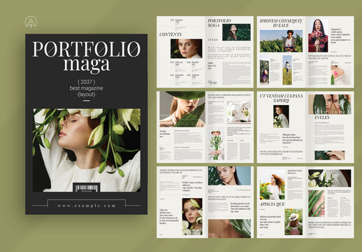 Portfolio Magazine Layout