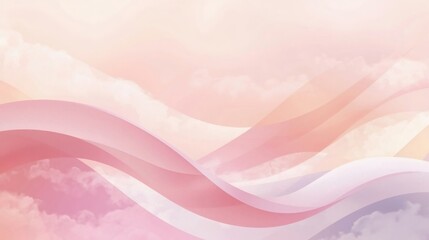 Abstract pink background with soft silk waves and flowing satin texture creates a smooth light design illustration for a blue color cloth vector wallpaper