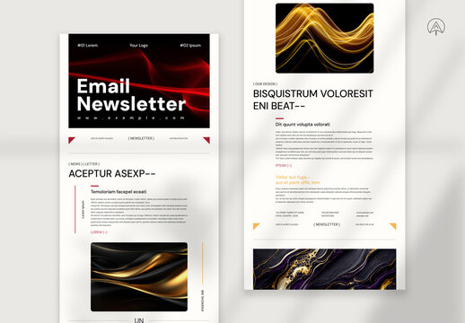Email News Letter Design Layout