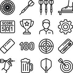 Dart game icons