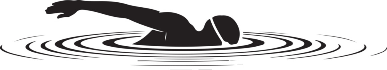 Swimming Sport Silhouette Vector Bundle