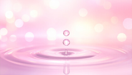 pink water drop