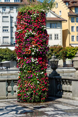 Blumens&auml;ule in Luzern