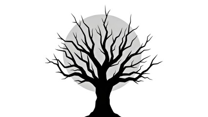 Black Tree Silhouette Against Gray Moon White Background.jpg