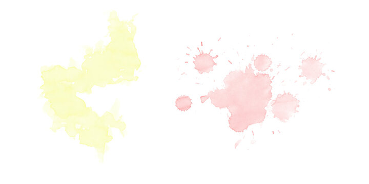 Vibrant olive green watercolor blotch and deep maroon ink splatters Artistic grunge texture dark abstract background