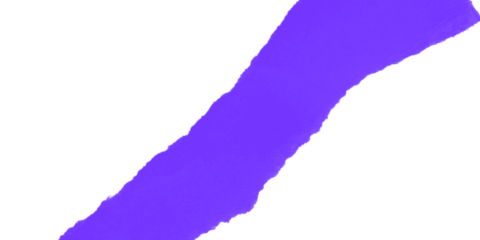 Purple diagonal abstract paint brush shape with bold texture creating modern artistic background element