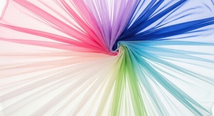 Abstract rainbow color explosion vibrant radial spectrum