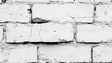 Aged Whitewashed Brick Wall Texture
