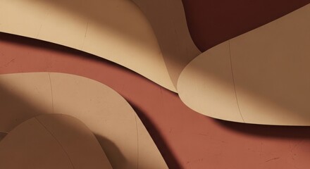 Abstract earth tones swirling shapes dynamic modern background texture