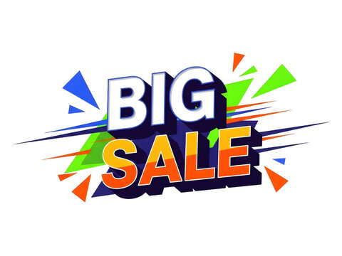 Dynamic graphic illustration promoting a huge retail event with attractive price reductions and exclusive offers. Ideal for seasonal clearance and limited-time savings campaigns. Discover amazing