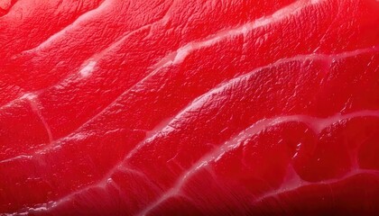 Close-up of Fresh Raw Tuna Steak - A Culinary Delight.