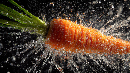 food seed in water drops ai genrative