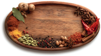 frame made of dried beans ai genrative