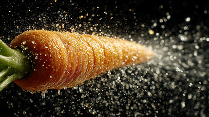 red food  on black background ai genrative