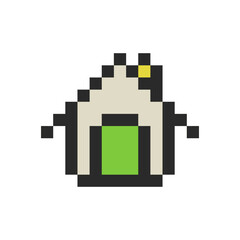 home icon retro pixel art