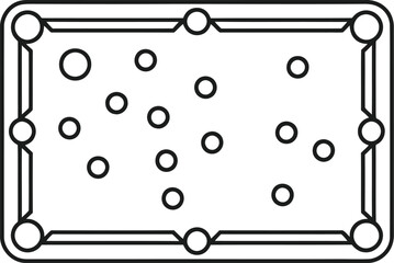 Illustrated pool table