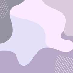 Abstract wavy shapes background with pastel colors