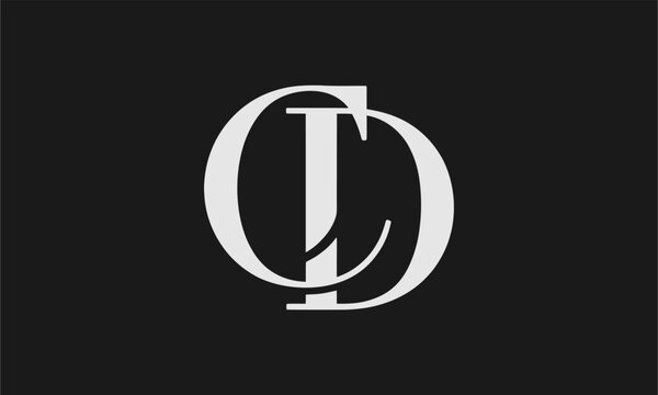 CD Letter Logo Vector Illustration , Initial CD Monogram Logo Design Vector for Brand Company