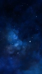 Fototapeta premium Mystical watercolor galaxy illustration cosmic nebula art serene universe backdrop design