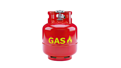 Red Propane Gas Cylinder with Valve