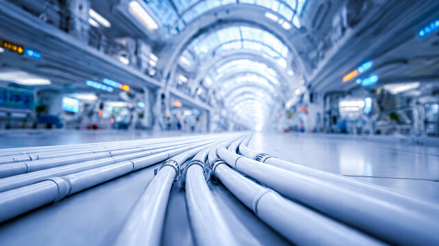 Cables de transfert en gros plan