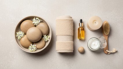 Serene spa essentials for relaxation and self-care routine