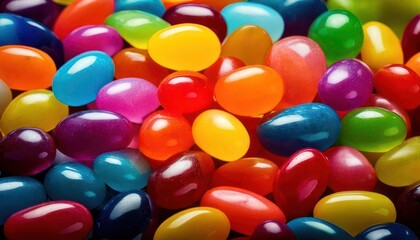 Colorful Jelly Beans - A Sweet and Vibrant Candy Assortment.