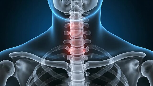 Neck Pain Cervical Spine Medical Animation