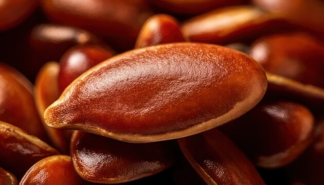 Close-up of Flax Seeds - A Nutrient-Rich Superfood for Health.
