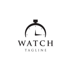 Abstract logo design for premium and luxury vintage watches. Logo for business, watch shop and brand.