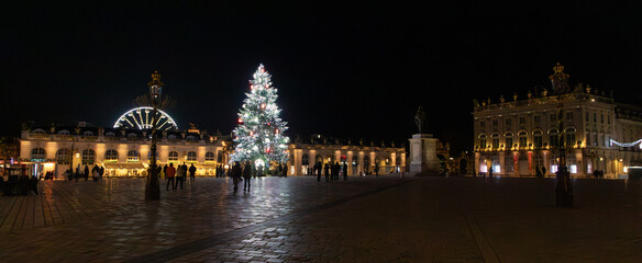 No&euml;l dans le quartier de la place Stanislas, &agrave; Nancy, France