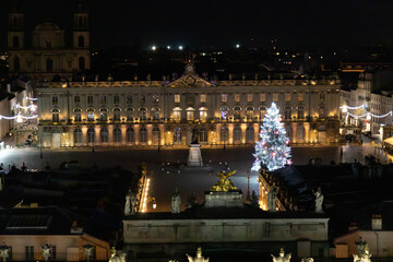 No&euml;l dans le quartier de la place Stanislas, &agrave; Nancy, France