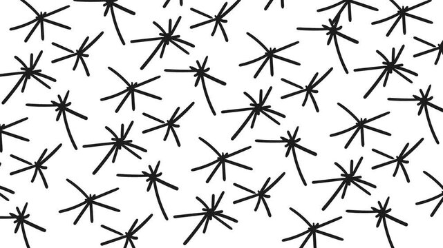 Dry thorns are falling or moving downwards on the screen