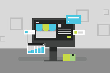 Online ecommerce store running sales ad campaign , closing deals and selling products to online customers improving sales analytics.