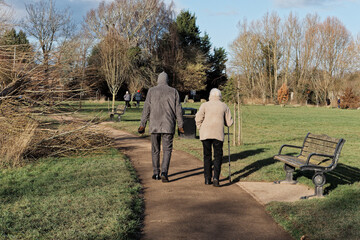 Morning walk by river Wye