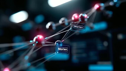 Workflow automation artificial intelligence software interface nodes triggers defocused data tool dashboard background coding icon flow process technology 3D rendering - Powered by Adobe