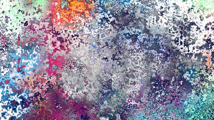 Fototapeta premium Abstract rust-like organic texture with vibrant marbled colors, corroded metal surface effect and expressive chaotic pattern