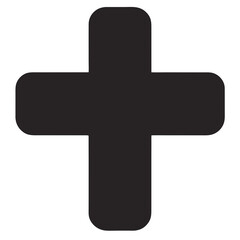 Obraz premium Simple cross symbol
